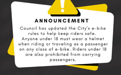 City Council Updates E-Bike Rules to Help Keep Riders Safe