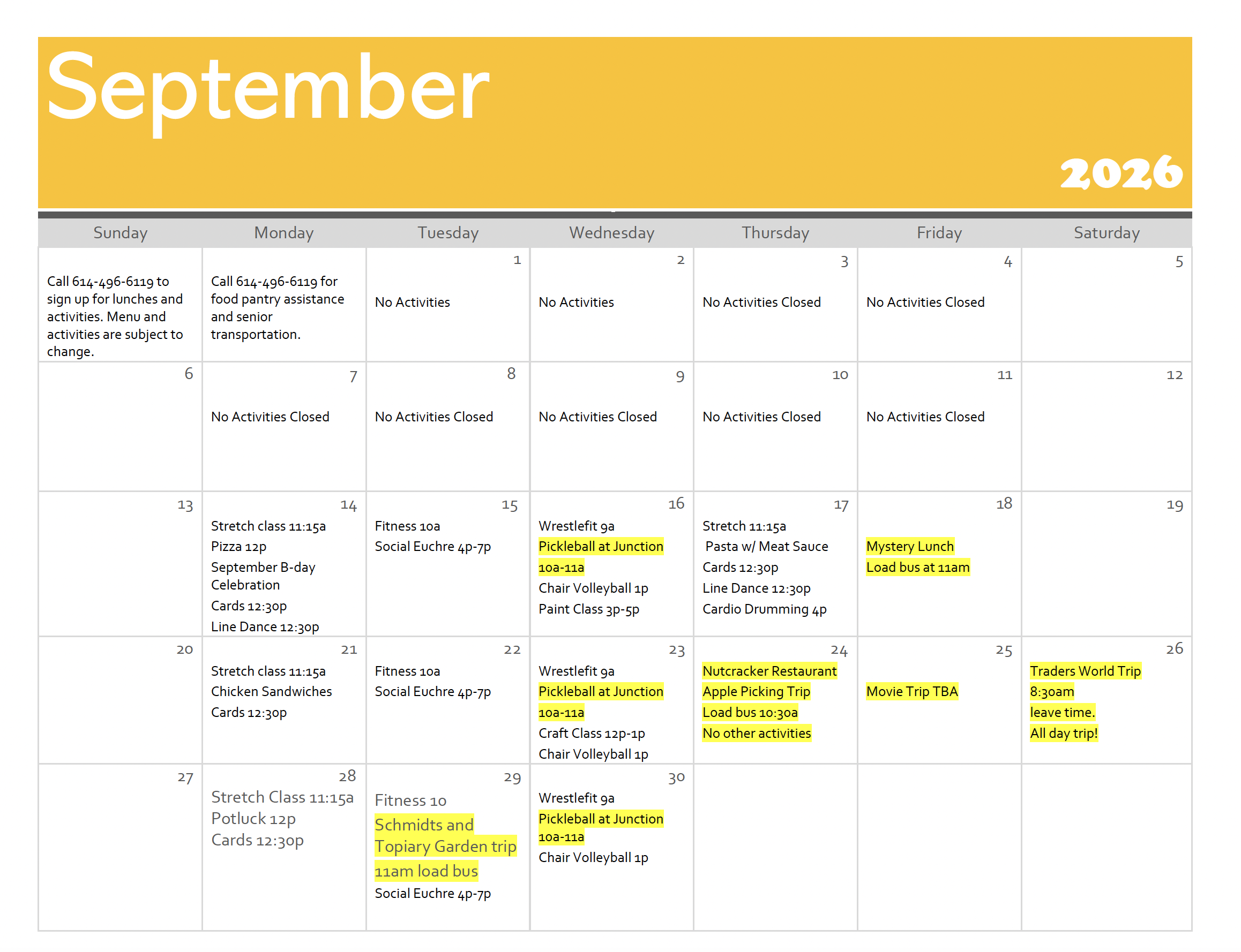 Screenshot 2026-09-02 at 11.40.32 AM August 2026 calendar showing multiple events across days, with yellow-highlighted entries